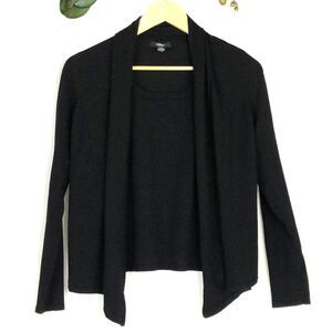 Alfani Cardigan Long Sleeve Black Size 2